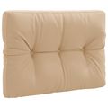 vidaXL Vankúš na paletu VIANEN 100% polyester Piesková 70 x 60 x 12 cm