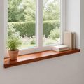 vidaXL Parapety 2 ks Hnedá 100 x 30 x 2 cm Masívne bukové drevo