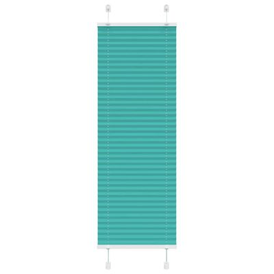 vidaXL Plisovaná roleta petrolejovo zelená 45x150 cm šírka látky 44,4 cm polyester