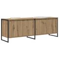 vidaXL TV skrinka 140 x 36 x 49.5 cm Remeselnícky dub Kompozitné drevo