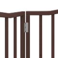 vidaXL Brána pre psa skladacia 2 panely 160 cm topoľové drevo