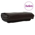 vidaXL Tarpaulin 650g / m² Hnedá 3 x 6 m Plátno s PVC povrchom