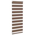 vidaXL Zebra roleta hnedá 65x100 cm šírka látky 60,9 cm polyester