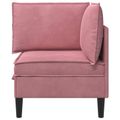 vidaXL Sofa s úložným priestorom Ružová Zamat