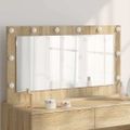 vidaXL Toaletné zrkadlo Sonoma dub 100 x 55 x 18 cm Obdĺžnikový