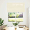 vidaXL plisovaná roleta krémová 105x150 cm Šírka látky 104,4 cm