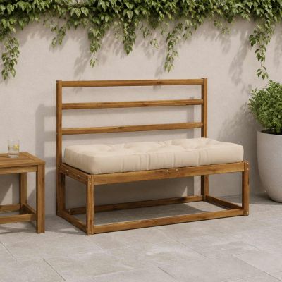 vidaXL Vankúš na paletu VIANEN 100% polyester Krémová 120 x 40 x 12 cm