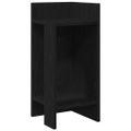 vidaXL Bočné stolíky 2 ks s policou čierny 25,5x27x60 cm