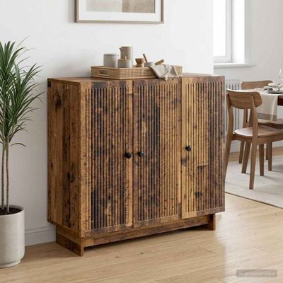 vidaXL Servírovacia skriňa Staré drevo 89 x 34,5 x 80 cm