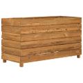 vidaXL Vyvýšený záhon 100x40x55 cm, recyklované tíkové drevo a oceľ