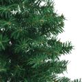 vidaXL Rohový umelý vianočný strom s 300 LED-i Zelená 180 cm PVC a kov