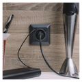Zásuvka s USB-A+USB-C, antracit