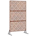 vidaXL Záves na zabezpečenie súkromia 100 x 50 x 180 cm Hrdzavý