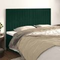 vidaXL Čelo postele tmavozelené 180x5x118/128 cm zamatové