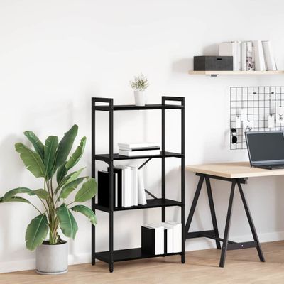vidaXL Regál na knihy Čierny dub 60 x 30 x 120 cm Kompozitné drevo
