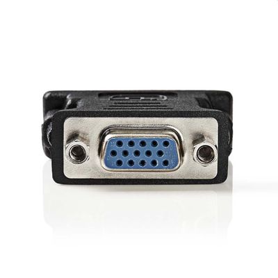 Nedis CCGB32900BK - DVI – VGA Adaptér | DVI-I 24+5-Pin Zástrčka - VGA Zásuvka | Čierna farba Adaptér, zástrčka DVI-I, zásuvka VGA, BOX, čierny
