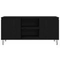 vidaXL TV skrinka 104 x 35 x 50 cm Čierny dub Kompozitné drevo