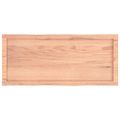 vidaXL Stolová doska svetlohnedá 100x40x(2-6)cm ošetrený masív hrany