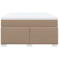 vidaXL Boxspring posteľ s matracom kapučínová 140x200 cm umelá koža