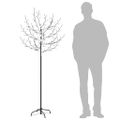 vidaXL Vianočný stromček 200 LED modré svetlo kvety čerešne 180 cm