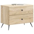vidaXL Nočný stolík Dub sonoma 62 x 34,5 x 47,5 cm Kompozitné drevo