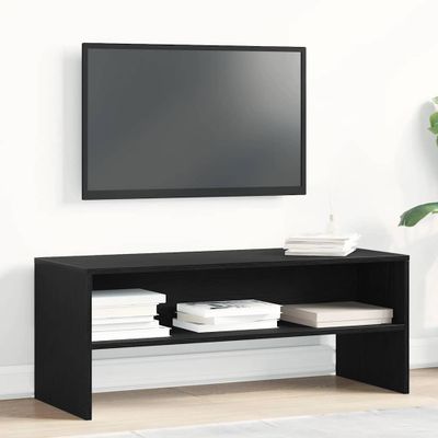 VidaXL TV skrinka Dub čierny 100x40x40 cm Drevo