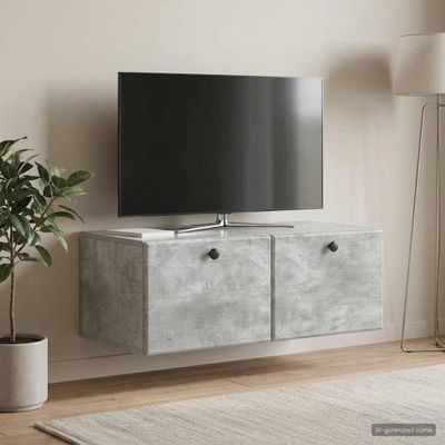 vidaXL Nástenná TV skrinka 78,5 x 41 x 30 cm Betónovo sivá