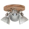 vidaXL Industriálna stropná lampa 25 W strieborná 42x27 cm E27