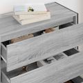 vidaXL Servírovacia skriňa Sivý Sonoma 79 x 36 x 75.5 cm