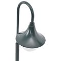 vidaXL Záhradná stĺpová lampa E27 120 cm hliníková tmavozelená