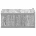vidaXL Nástenné nočné stolíky 2 ks sivé sonoma 40x30x15cm sprac. drevo