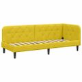 vidaXL Rohový rám postele Žltá 80 x 200 cm Zamat