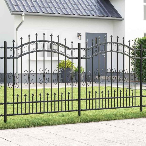 vidaXL Záhradný plot KAMPEN 240 x 166 cm Mesh Povrchovo upravená oceľ