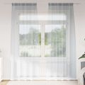 vidaXL Voile záclona 2 ks Tmavo šedá 260 x 140 cm Polyester
