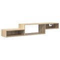 vidaXL Nástenný TV kabinet Nástenná montáž Dub sonoma 150 x 28 x 26 cm