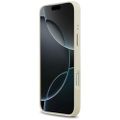 Puzdro Guess Peony Hot Stamp MagSafe pre iPhone 17 Pro Max béžová