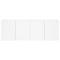 vidaXL TV nástenné skrinky s LED svetlami 2 ks biele 60x35x41 cm