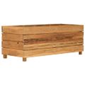 vidaXL Vyvýšený záhon 100x40x38 cm, recyklované tíkové drevo a oceľ