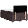 vidaXL Boxspring posteľ s matracom tmavohnedá 120x190 cm látka