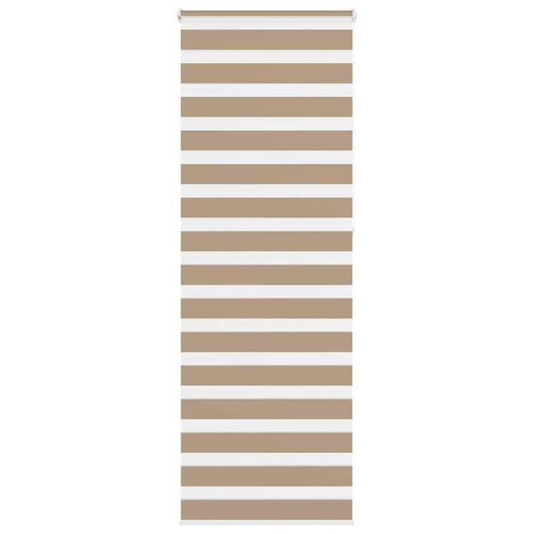 vidaXL Zebrová roleta pieskovo hnedá 75x230 cm šírka látky 70,9 cm polyester