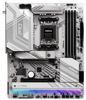 ASRock X870 Pro RS WiFi / AMD X870 / AM5 / 4x DDR5 DIMM / 3x M.2 / HDMI / USB-C / WiFi / ATX Základná doska, AMD X870, AM5, 4× DDR5 DIMM (max. 256GB), 3× M.2, HDMI, 2× USB-C, Wi-Fi, ATX