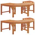 vidaXL Stromová lavička 8 -Seater 2 ks 160 x 80 x 45cm Prírodná
