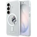 Puzdro Karl Lagerfeld IML Peekaboo Choupette MagSafe pre Samsung Galaxy S26 Plus priehľadné