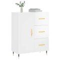 vidaXL Komoda lesklá biela 69,5x34x90 cm spracované drevo