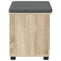vidaXL Predsieňová lavica s vankúšom Sonoma dub 60 x 38 x 46 cm