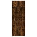 vidaXL Úložná lavička dymový dub 80x42,5x50 cm kompozitné drevo