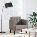 vidaXL Rozkladacia pohovka s podrúčkami, béžová, 53 cm, látka
