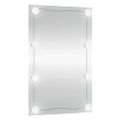 vidaXL Nástenné zrkadlo s LED svetlami 40x60 cm sklo obdĺžnik