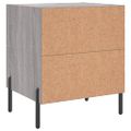 vidaXL Nočné stolíky 2 ks sivé sonoma 40x35x47,5 cm kompozitné drevo