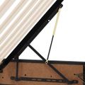 vidaXL Úložná posteľ s úložiskom Čierna 90 x 190 cm Umelá koža